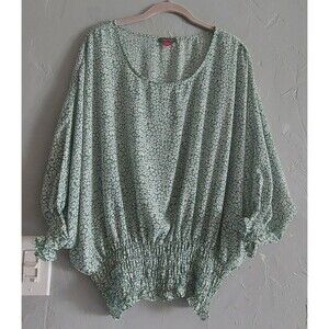 Vince Camuto Tops Blouse Women's Plus XXL, Polyester, Elastic Waist,23.5 Inch Of